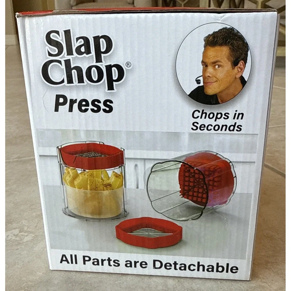 New Slap Chop Press French Fry Potato Cutter Onion chopper Apple‎ Dicer ETC